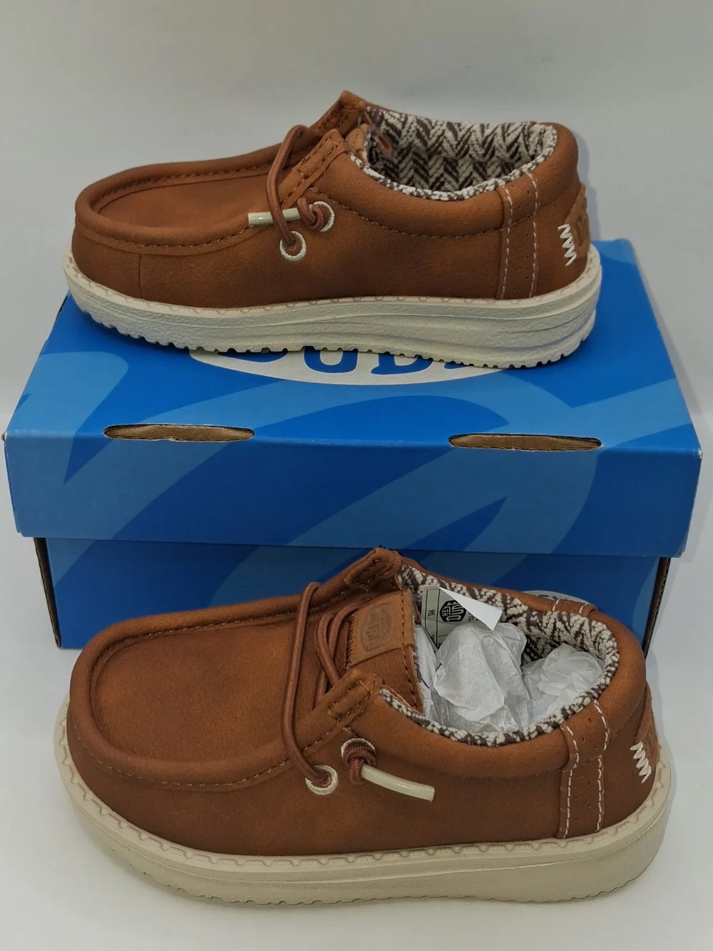 Hey Dude Wally T Classic Size C5 New In Box Color Tan